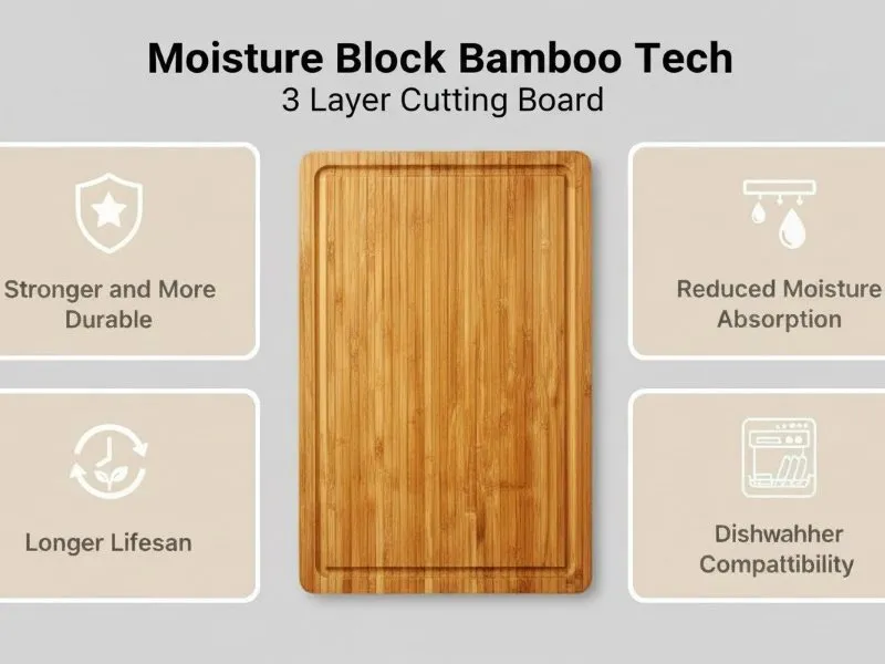 MoistureBlock bamboo cutting board