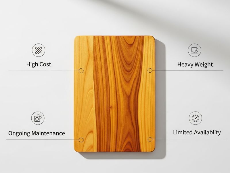 Cons of teak cutting board