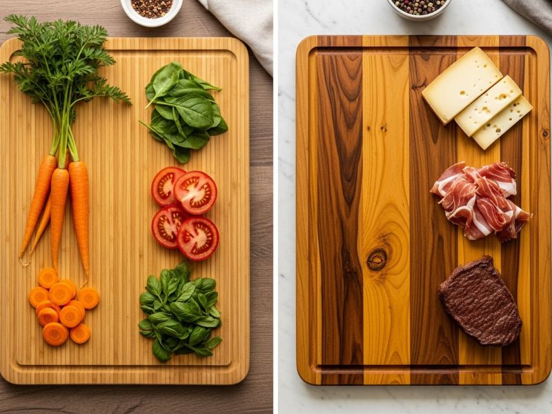 Bamboo vs Teak Cutting Board
