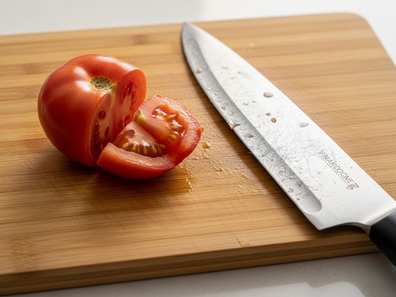 Bamboo cutting board causing knife dulling