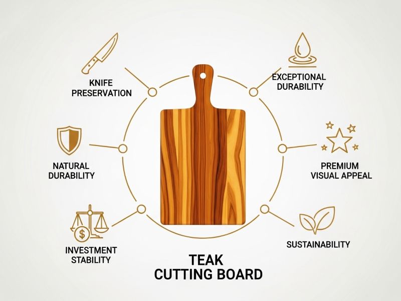 Benefits of teak cutting board