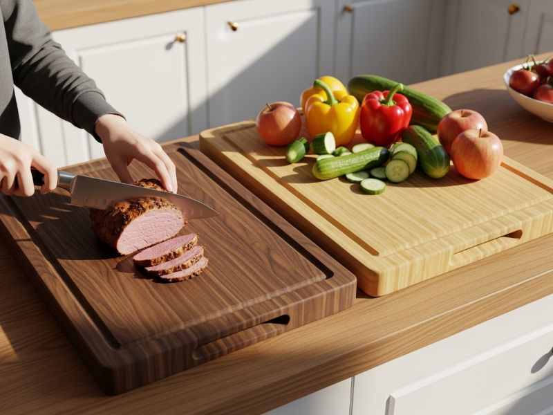 Bamboo vs wood cutting boards