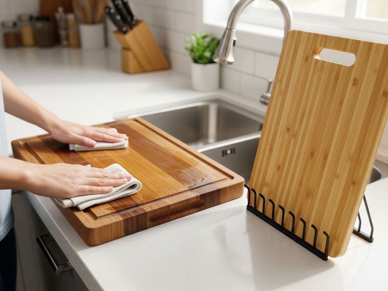 Maintaining bamboo vs hardwood cutting boards