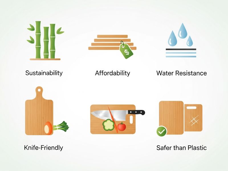 Bamboo cutting boards benefits