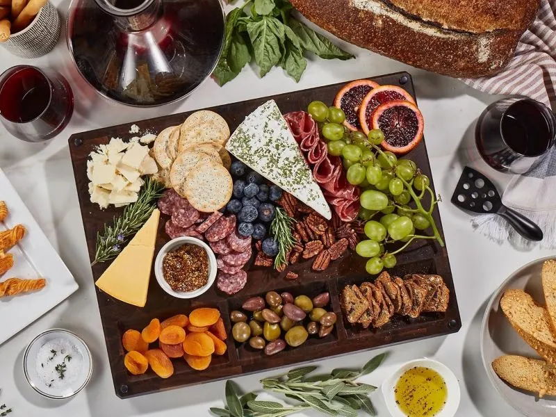 Sonder Los Angeles walnut end grain cutting board