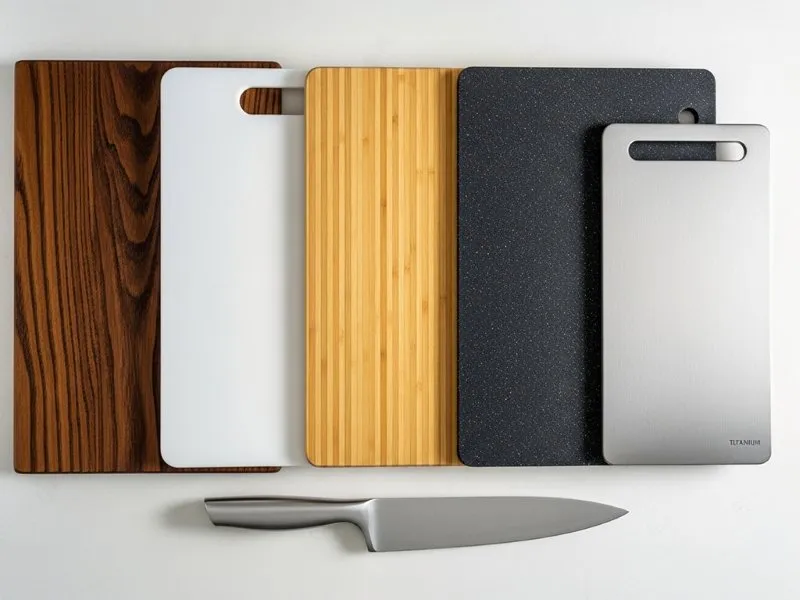 Different cutting board materials for meat preparation
