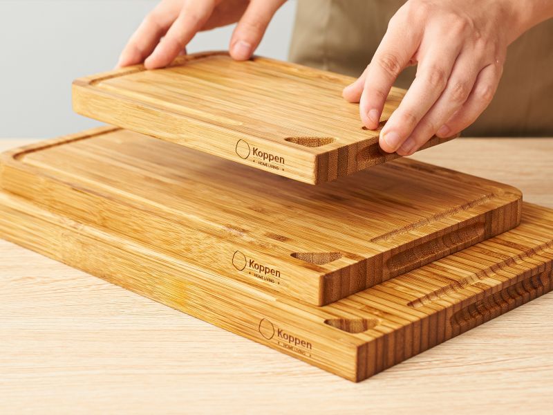 Koppen MoistureBlock bamboo cutting board set