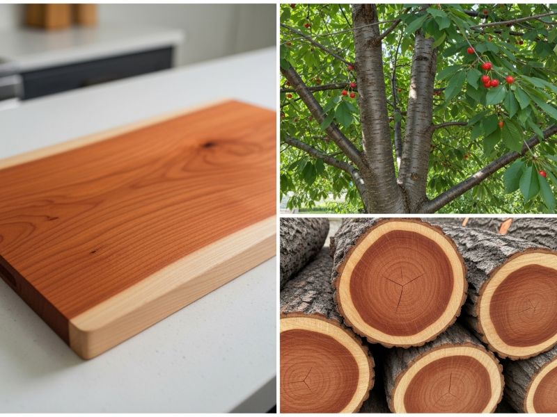 premium cherry wood cutting board