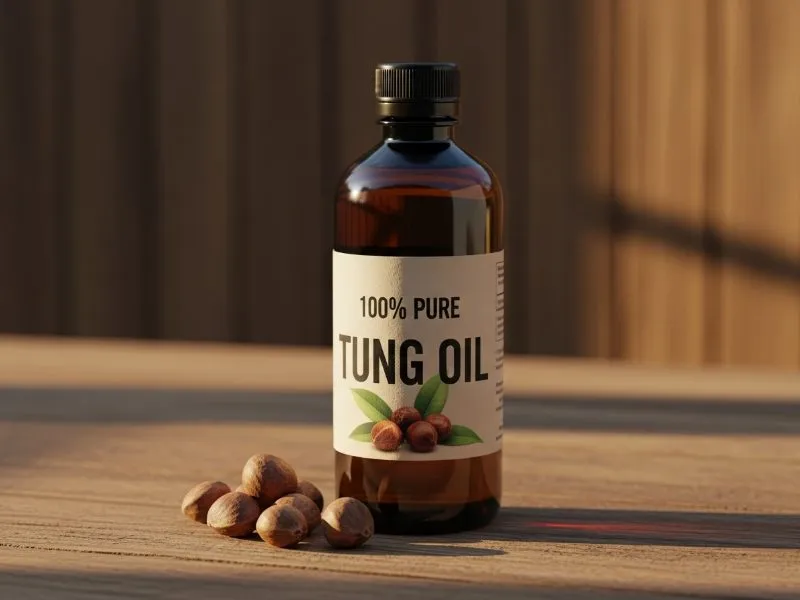 Pure tung oil for cutting boards