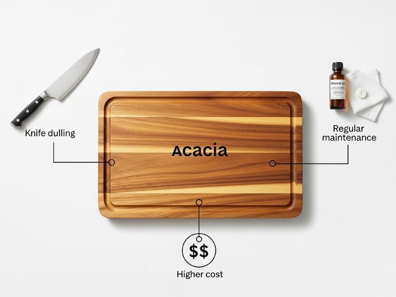 Cons of acacia cutting board