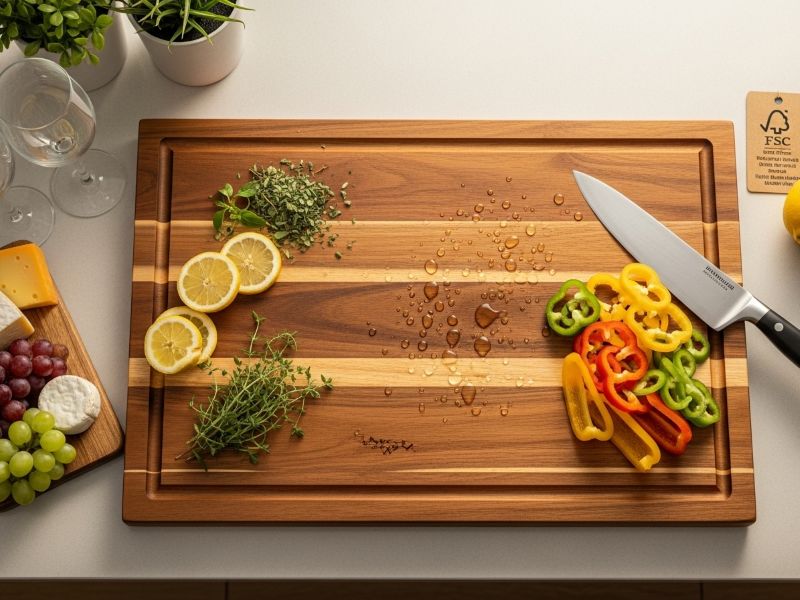 Durable and sustainable acacia cutting board