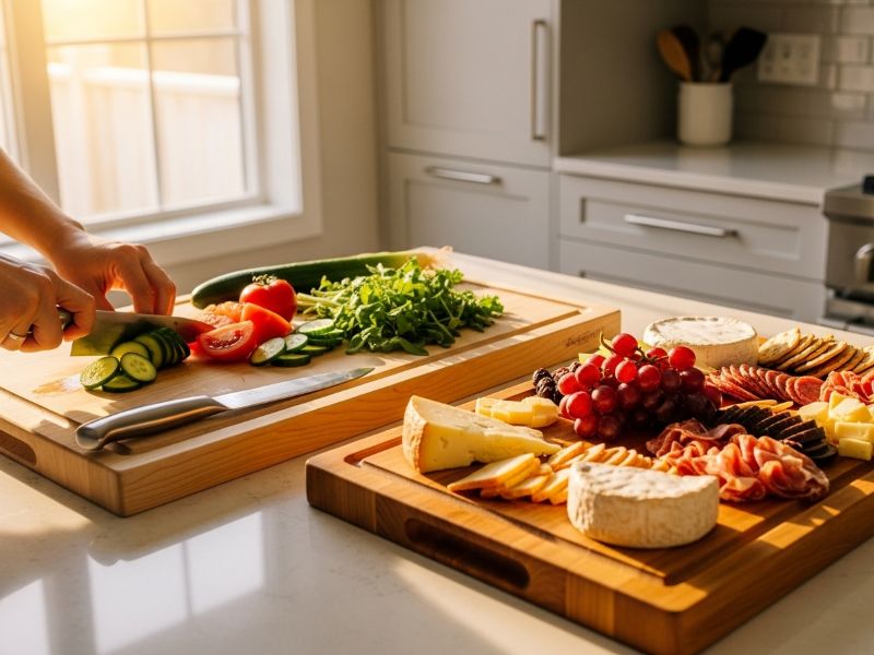 Maple vs Teak cutting boards