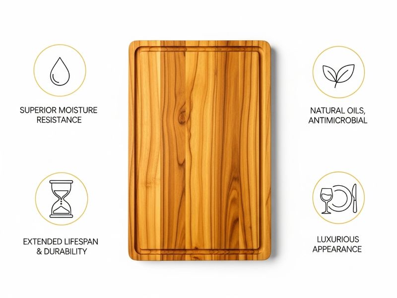 Pros of Teak Cutting Boards