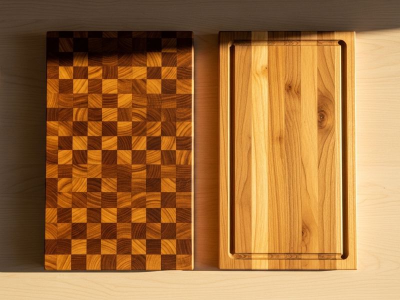 End grain vs edge grain teak boards