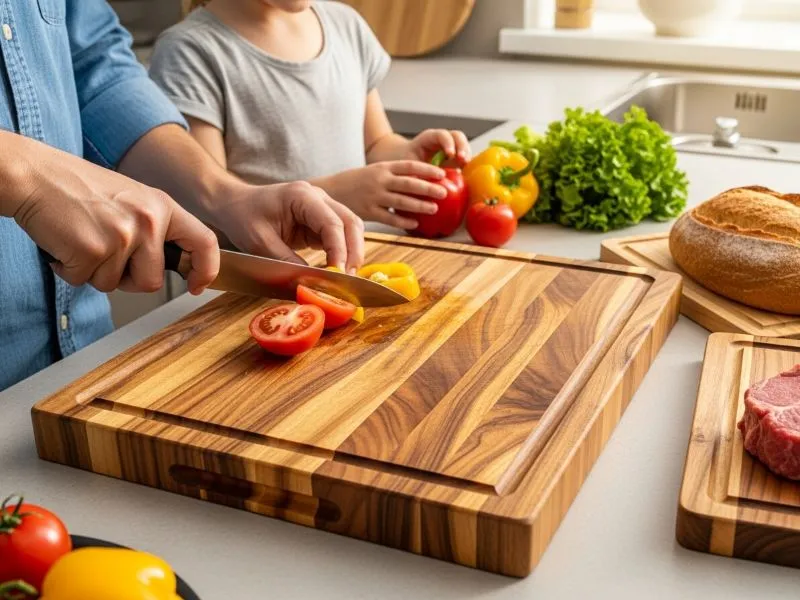 Affordable durable acacia cutting board