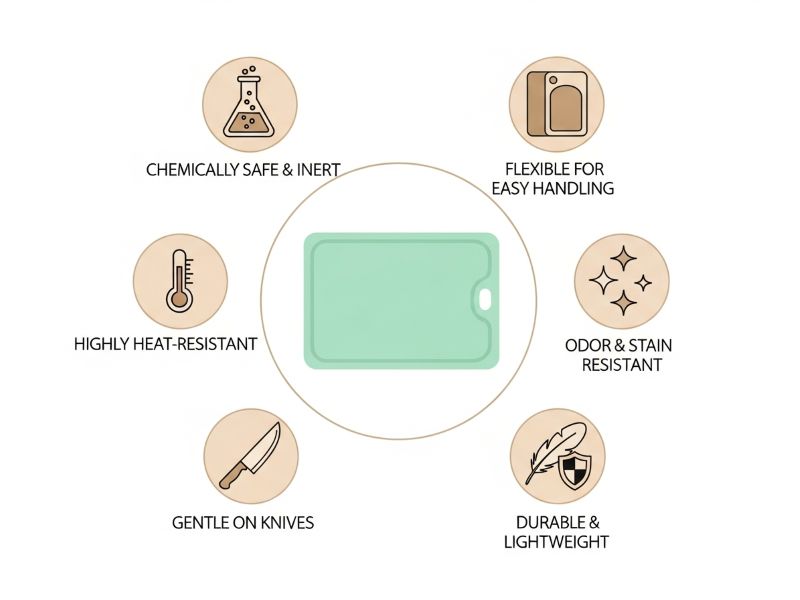 Advantages of silicone cutting board
