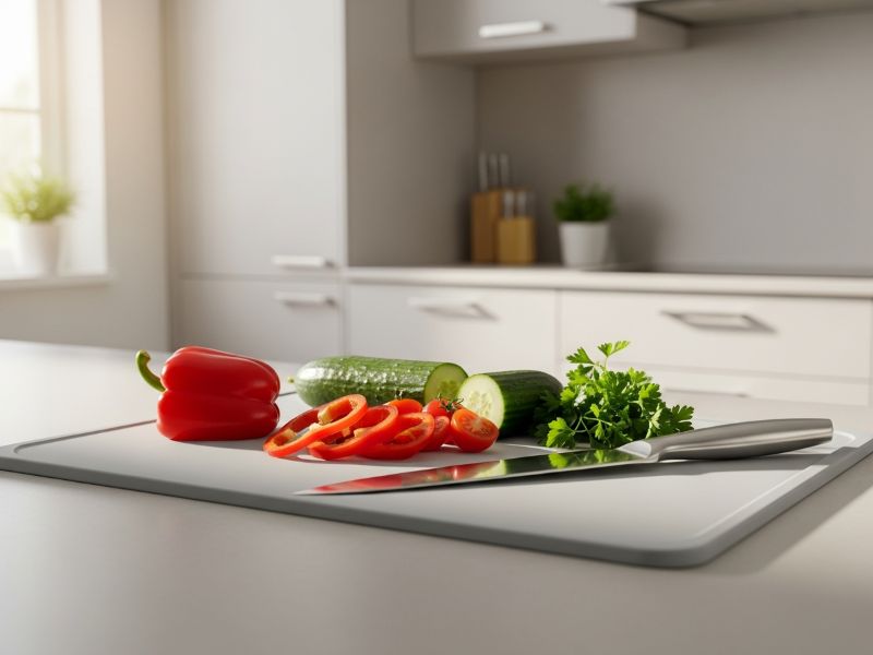 clean silicone cutting board