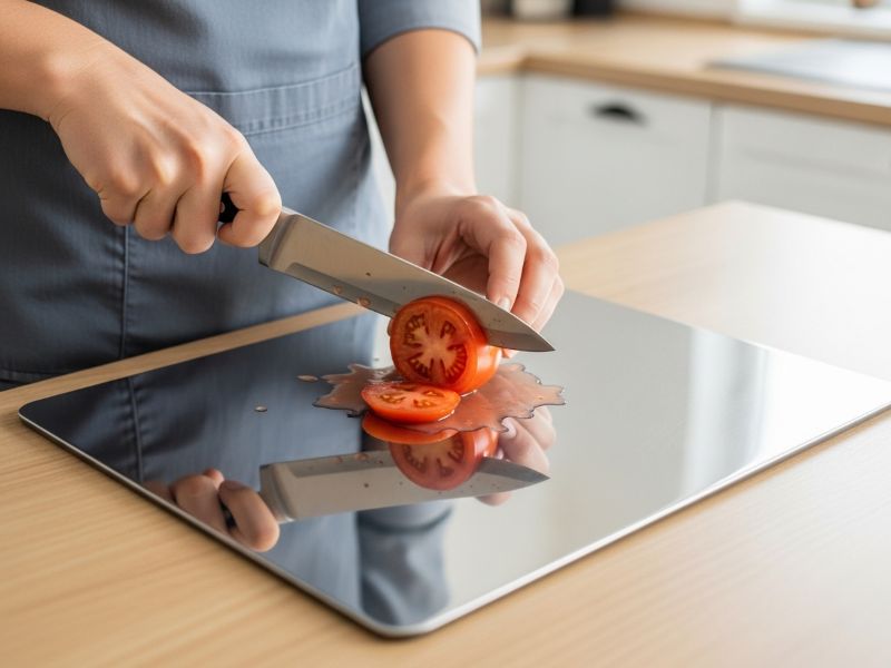stainless steel cutting board