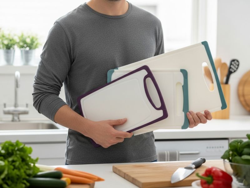 color coded plastic cutting boards