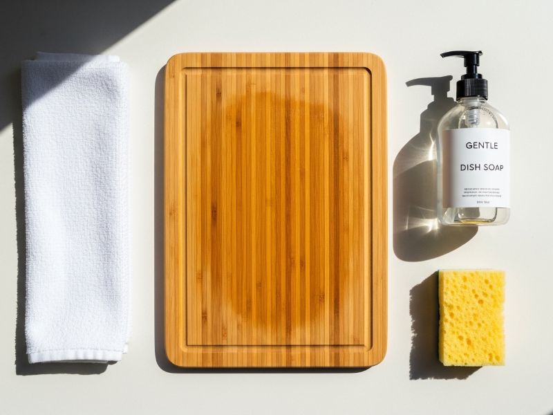Tools for bamboo cutting board care