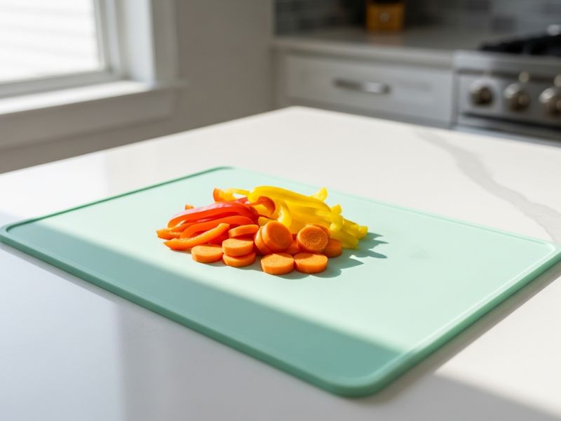 Flexible silicone cutting board