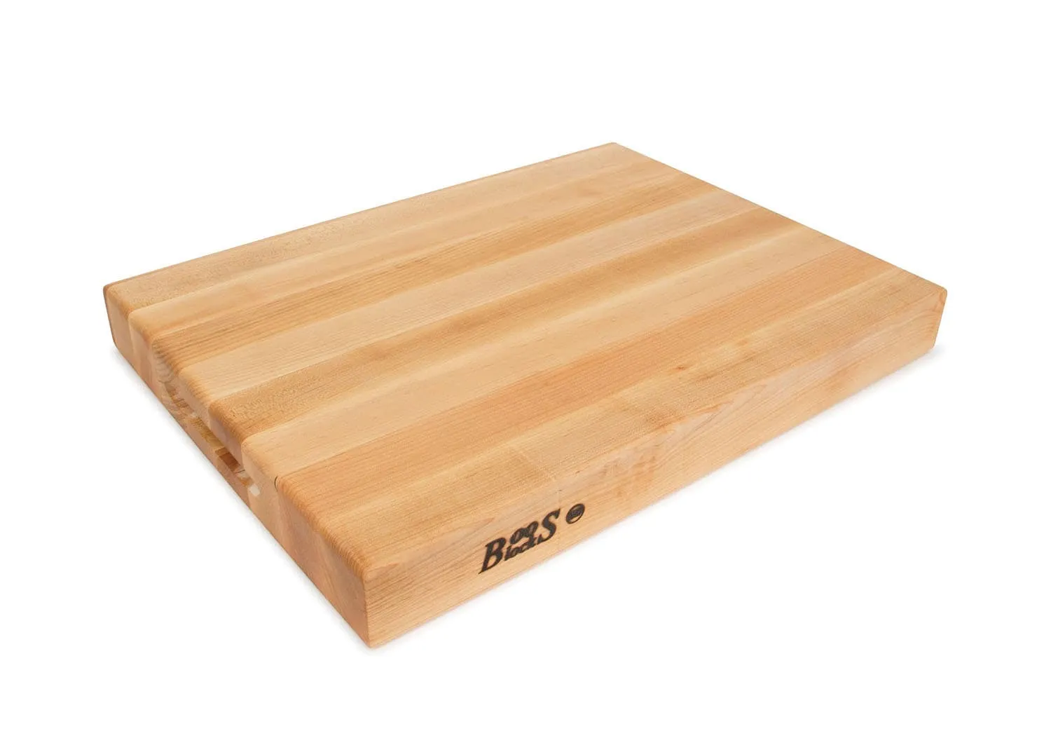 John Boos Chop-N-Slice Series Rectangular Wooden Maple Cutting Board