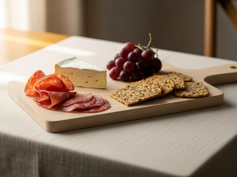 Decorative charcuterie board display