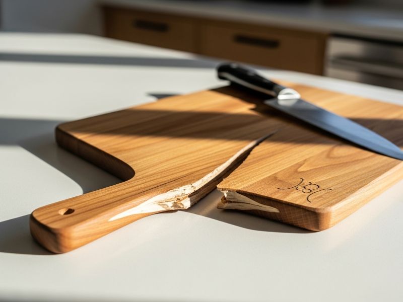 Broken charcuterie board