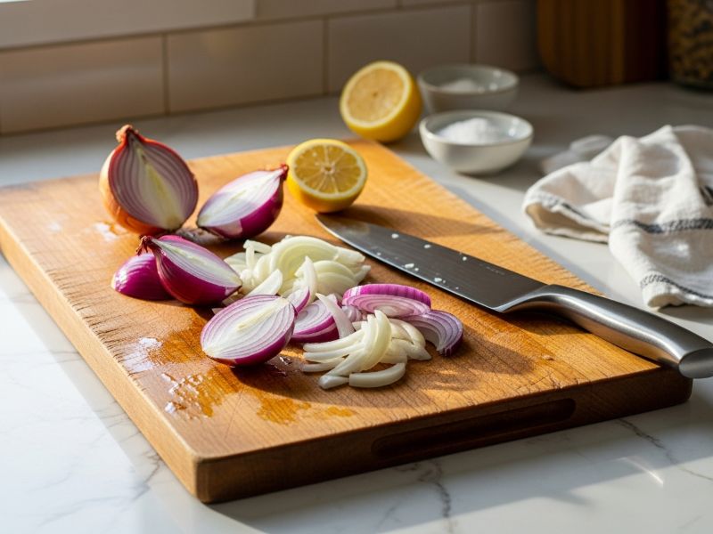 wooden board showing grain pores