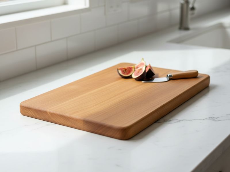 thick wooden charcuterie board