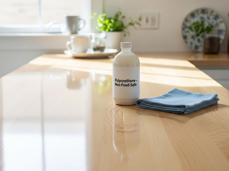 Polyurethane finish on butcher block