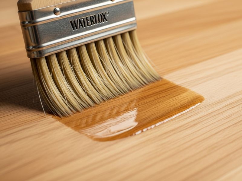 Waterlox finish on butcher block