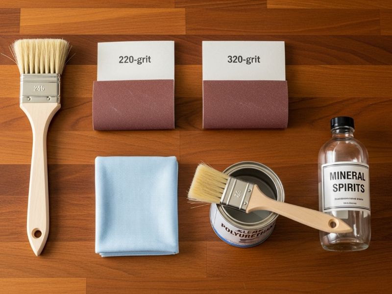 Polyurethane coating on butcher block