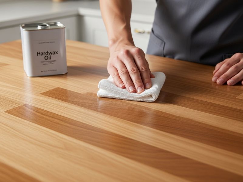 Hardwax oil on butcher block