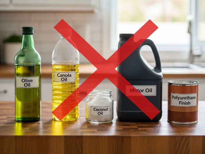 Unsafe mineral oil bottles