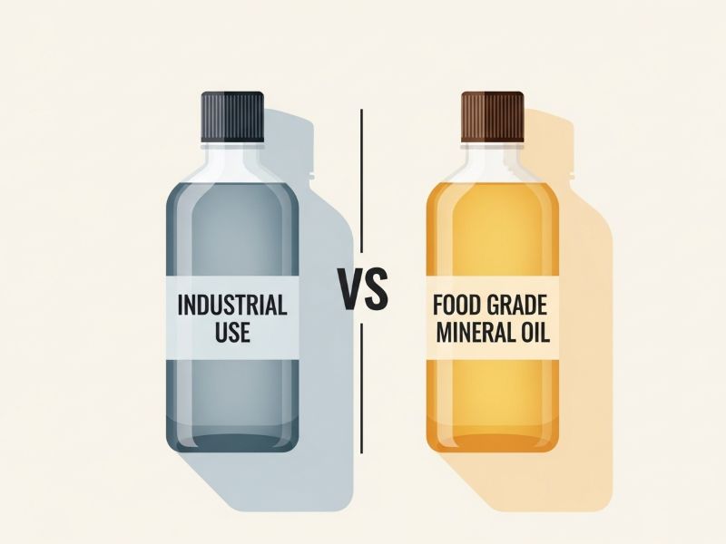Food-grade and industrial mineral oil bottles