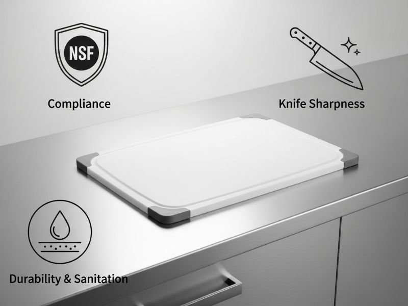 durable cutting boards reduce bacteria risk in commercial kitchens
