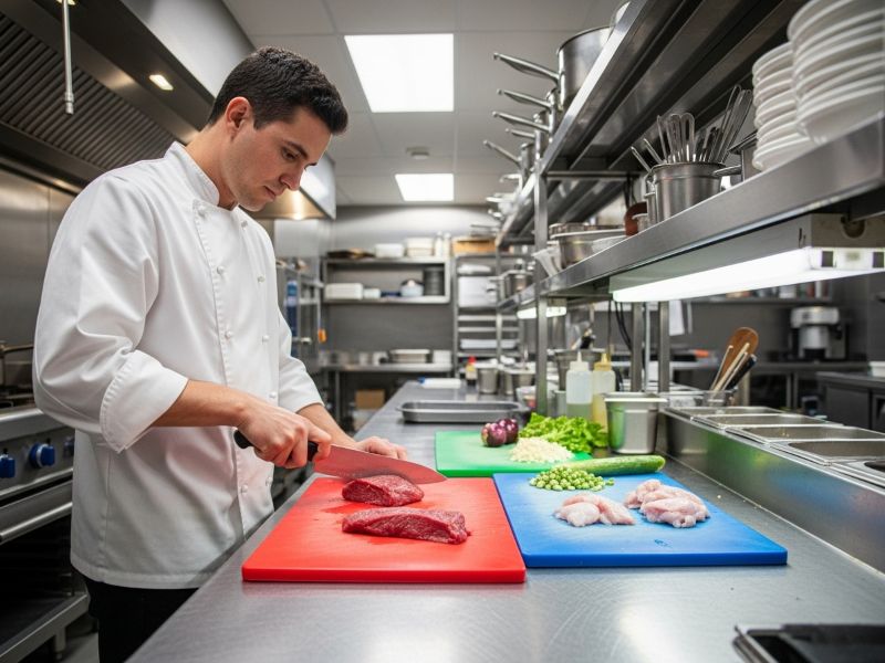 commercial kitchen cutting boards HACCP compliance