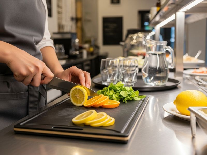 composite resin cutting board for commercial kitchen