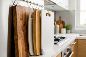 where can you safely store clean cutting boards