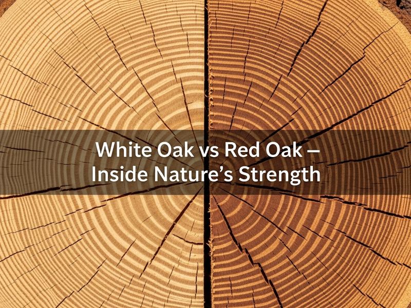 white oak vs red oak wood pores