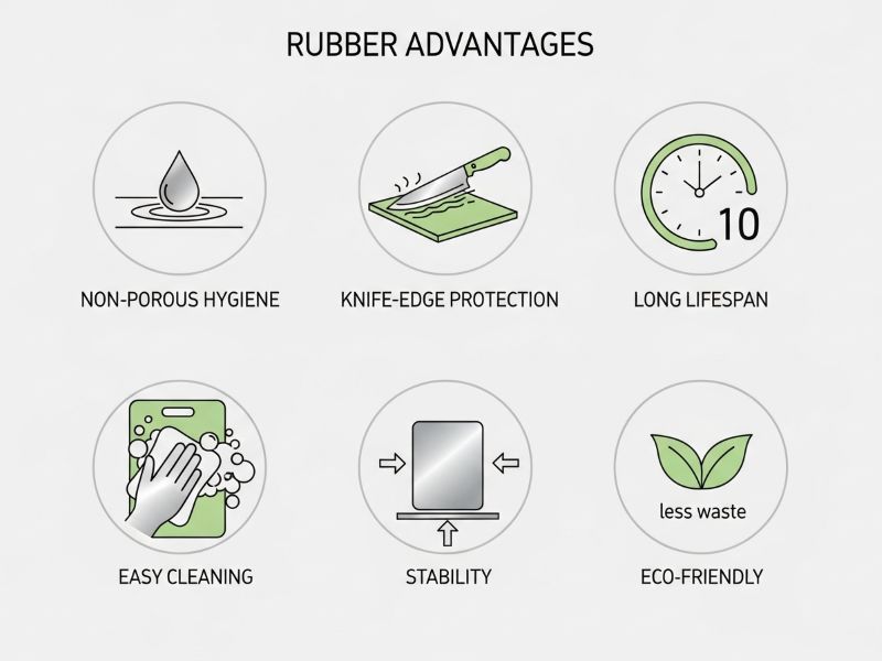 rubber board advantages