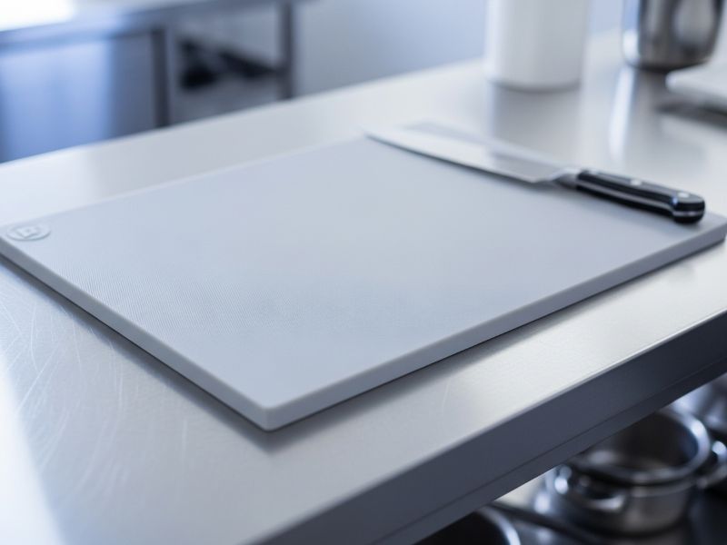 rubber cutting board in home kitchen