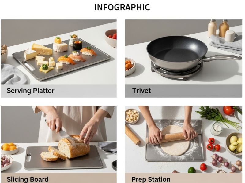 titanium board serving and prep uses