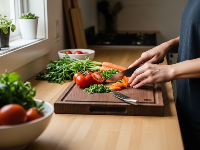 walnut cutting board for daily cooking