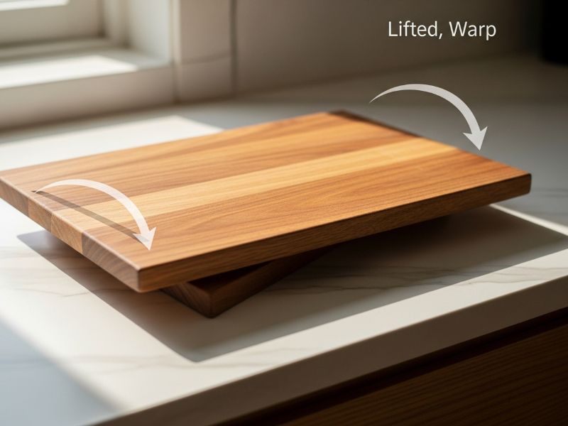 warped wooden cutting boards