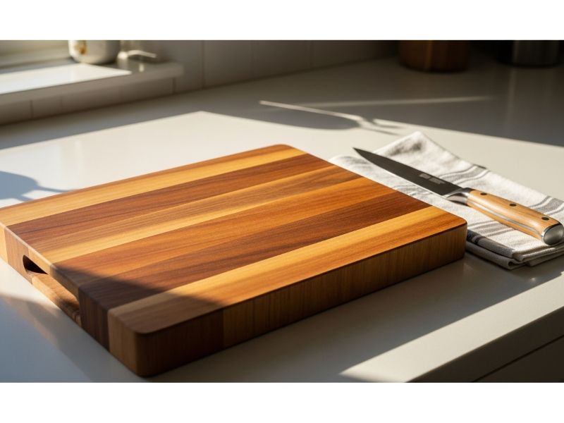 well-maintained wooden cutting board