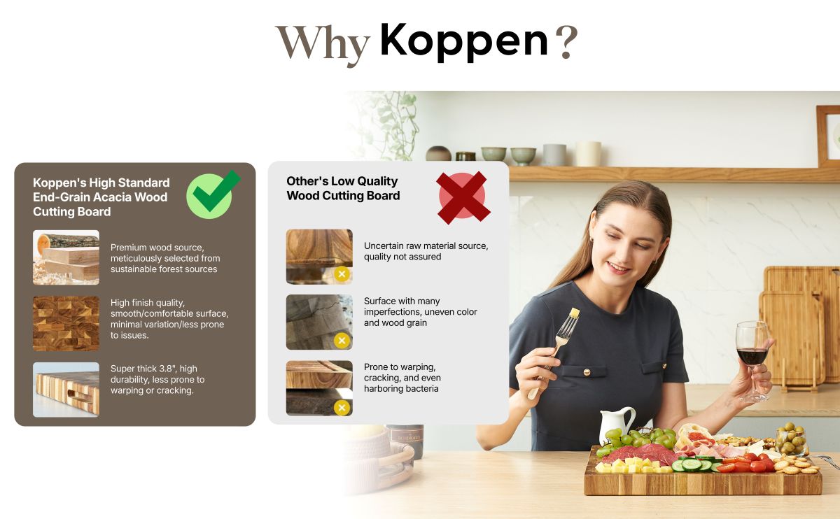 Koppen cutting board vs other brands