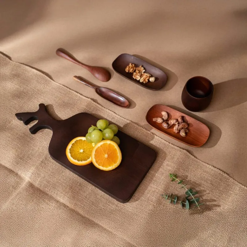 Antler Handle Serving Board
