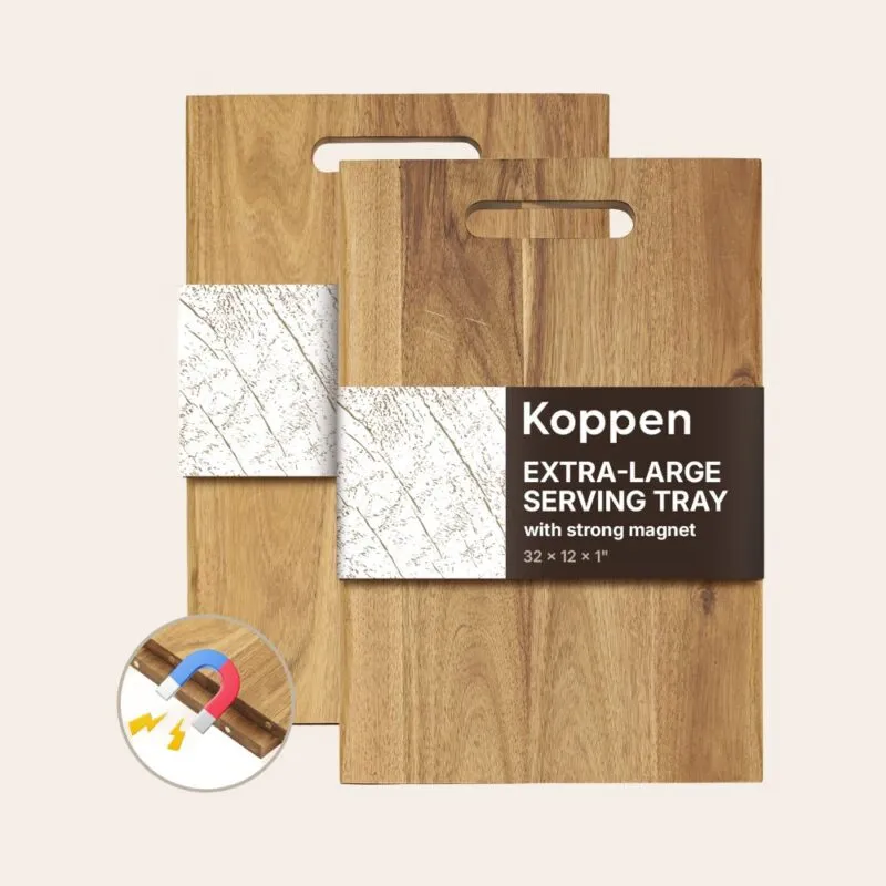 Acacia Extra Large Tray - Size 16x12x1 inch